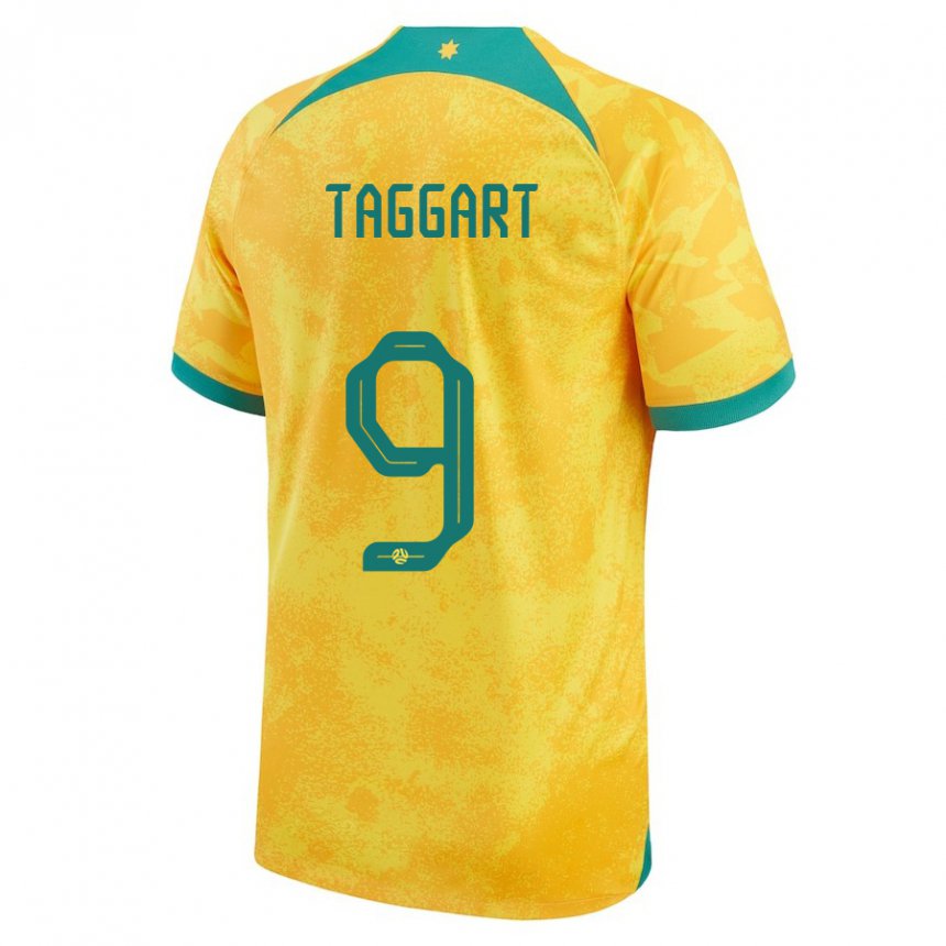 Criança Camisola Australiana Adam Taggart #9 Dourado Principal 22-24 Camisa