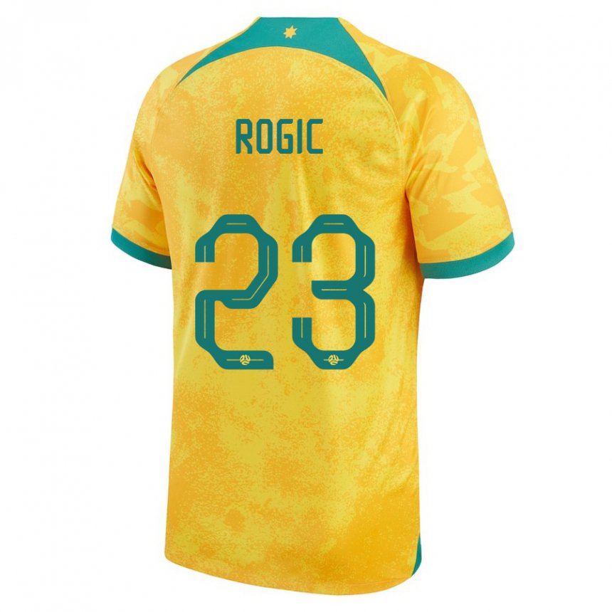 Criança Camisola Australiana Tom Rogic #23 Dourado Principal 22-24 Camisa