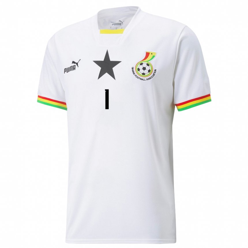 Criança Camisola Ganesa Richard Ofori #1 Branco Principal 22-24 Camisa