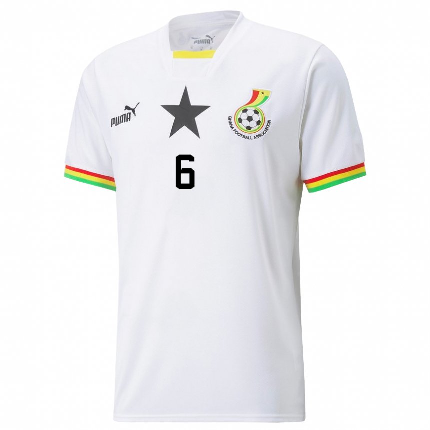 Criança Camisola Ganesa Elisha Owusu #6 Branco Principal 22-24 Camisa