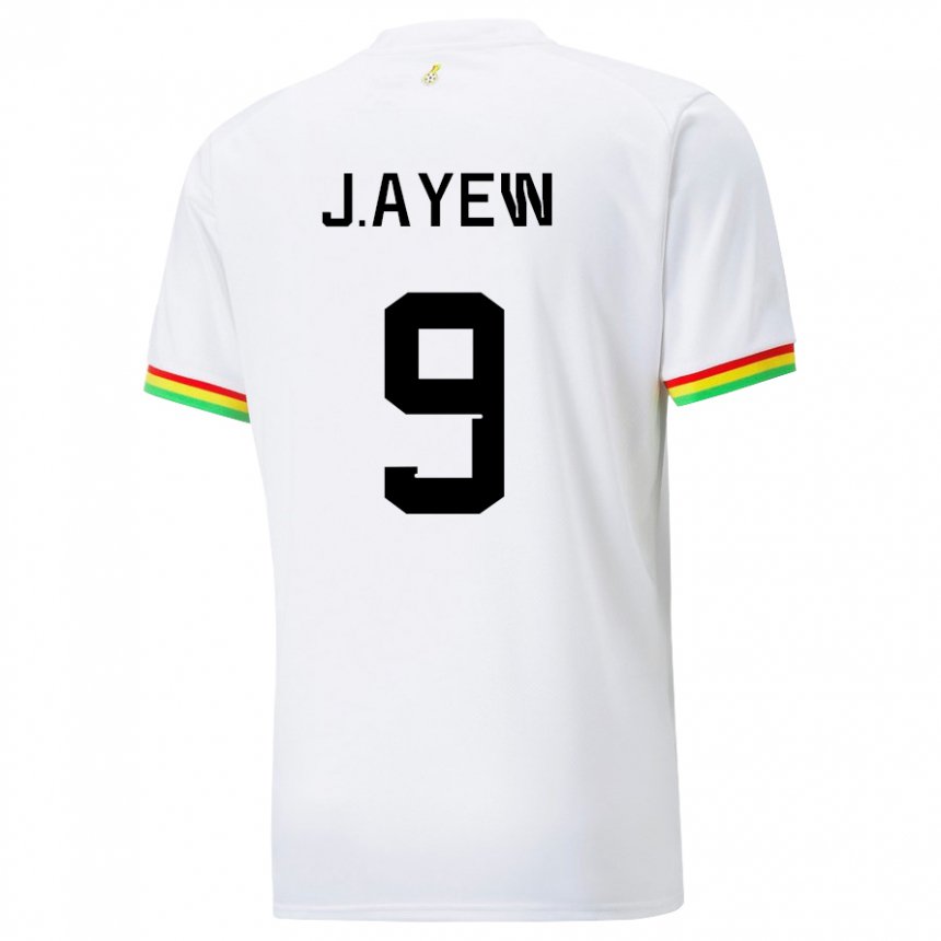 Criança Camisola Ganesa Jordan Ayew #9 Branco Principal 22-24 Camisa