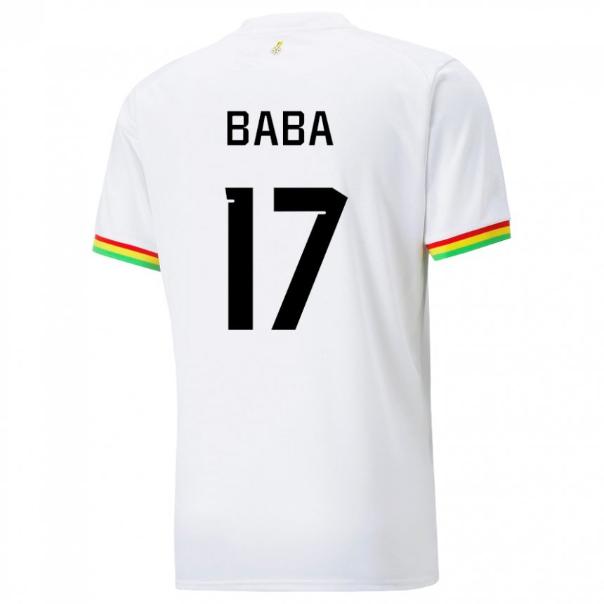 Criança Camisola Ganesa Abdul-rahman Baba #17 Branco Principal 22-24 Camisa