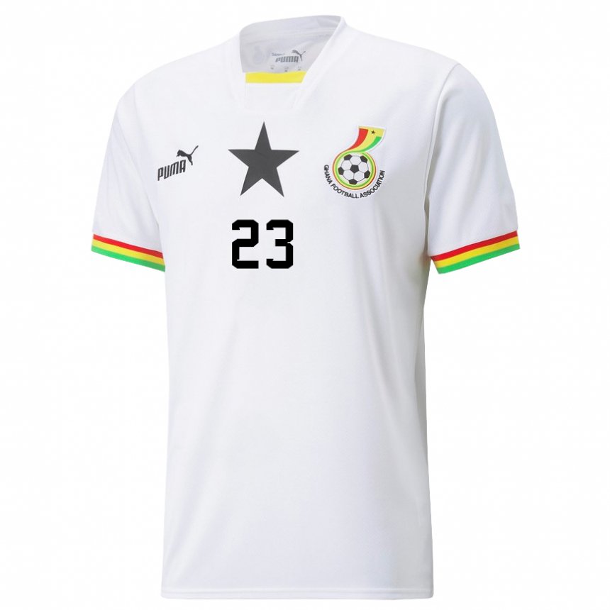 Criança Camisola Ganesa Alexander Djiku #23 Branco Principal 22-24 Camisa