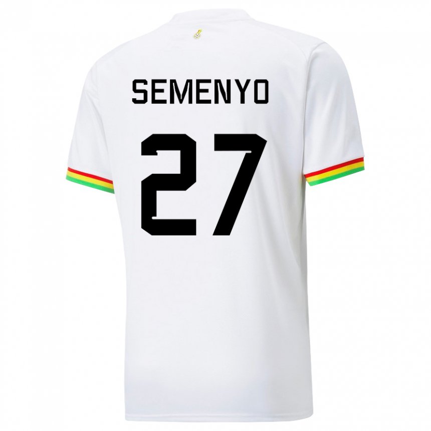 Criança Camisola Ganesa Antoine Semenyo #27 Branco Principal 22-24 Camisa