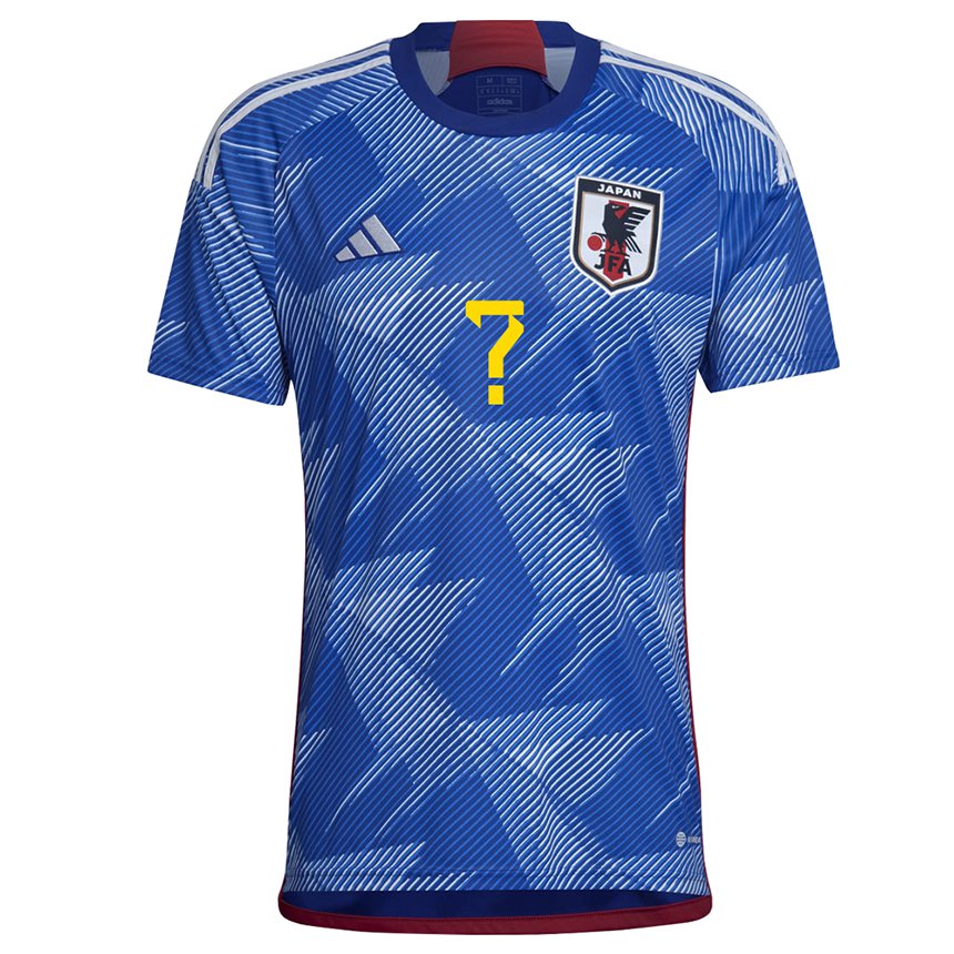 Criança Camisola Japonesa Seu Nome #0 Azul Real Principal 22-24 Camisa