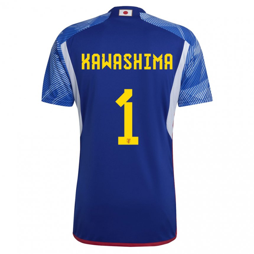 Criança Camisola Japonesa Eiji Kawashima #1 Azul Real Principal 22-24 Camisa