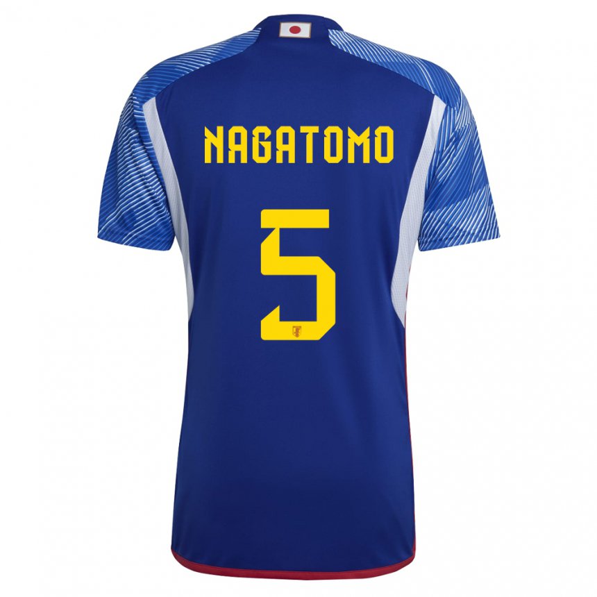 Criança Camisola Japonesa Yuto Nagatomo #5 Azul Real Principal 22-24 Camisa