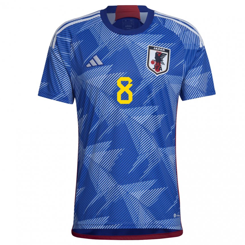 Criança Camisola Japonesa Genki Haraguchi #8 Azul Real Principal 22-24 Camisa