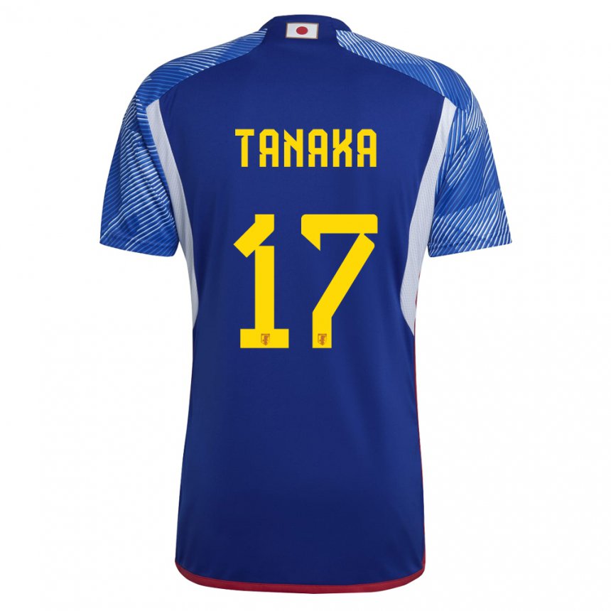 Criança Camisola Japonesa Ao Tanaka #17 Azul Real Principal 22-24 Camisa