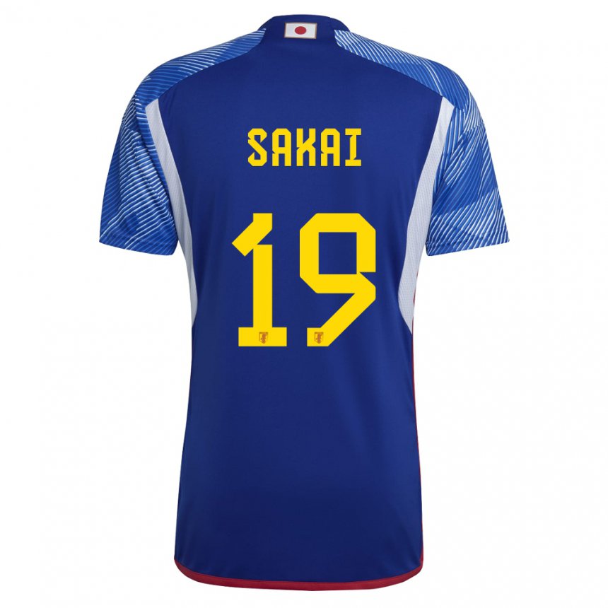 Criança Camisola Japonesa Hiroki Sakai #19 Azul Real Principal 22-24 Camisa