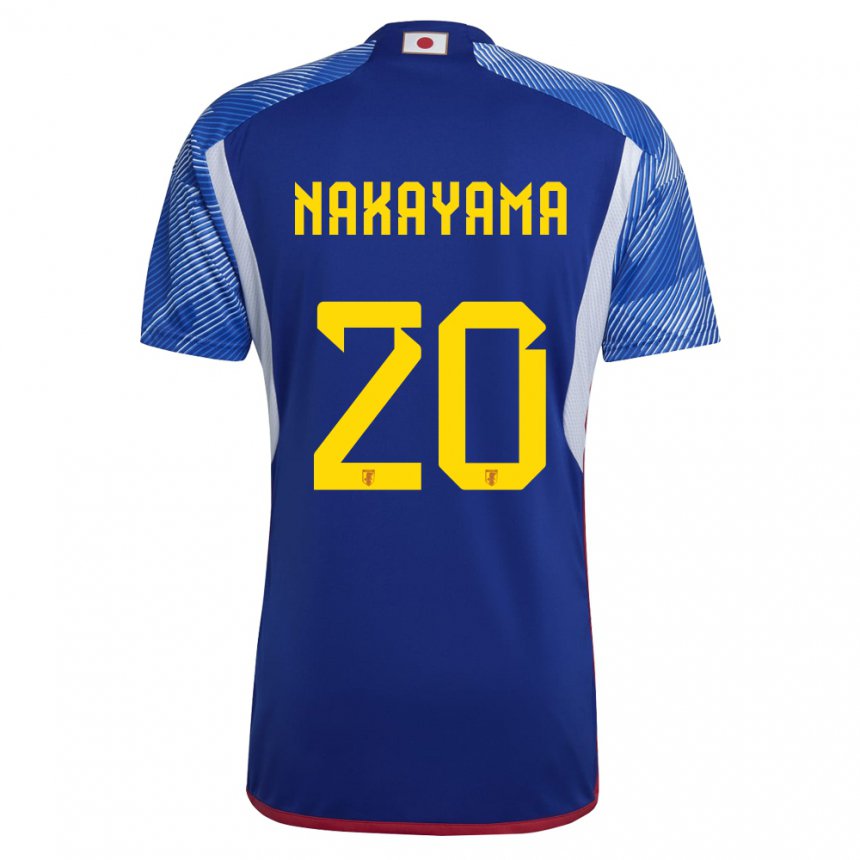 Criança Camisola Japonesa Yuta Nakayama #20 Azul Real Principal 22-24 Camisa