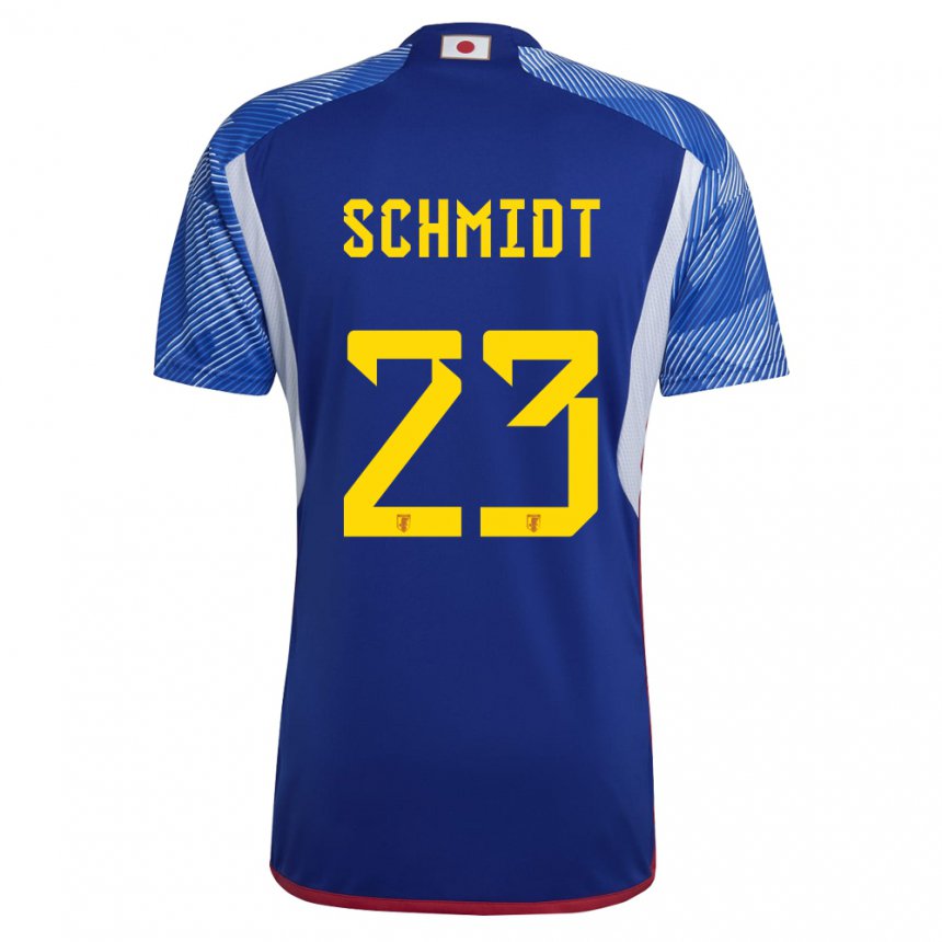 Criança Camisola Japonesa Daniel Schmidt #23 Azul Real Principal 22-24 Camisa