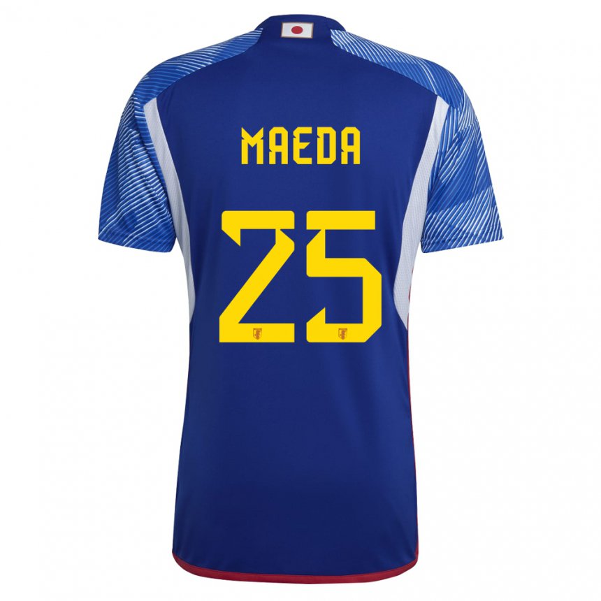 Criança Camisola Japonesa Daizen Maeda #25 Azul Real Principal 22-24 Camisa