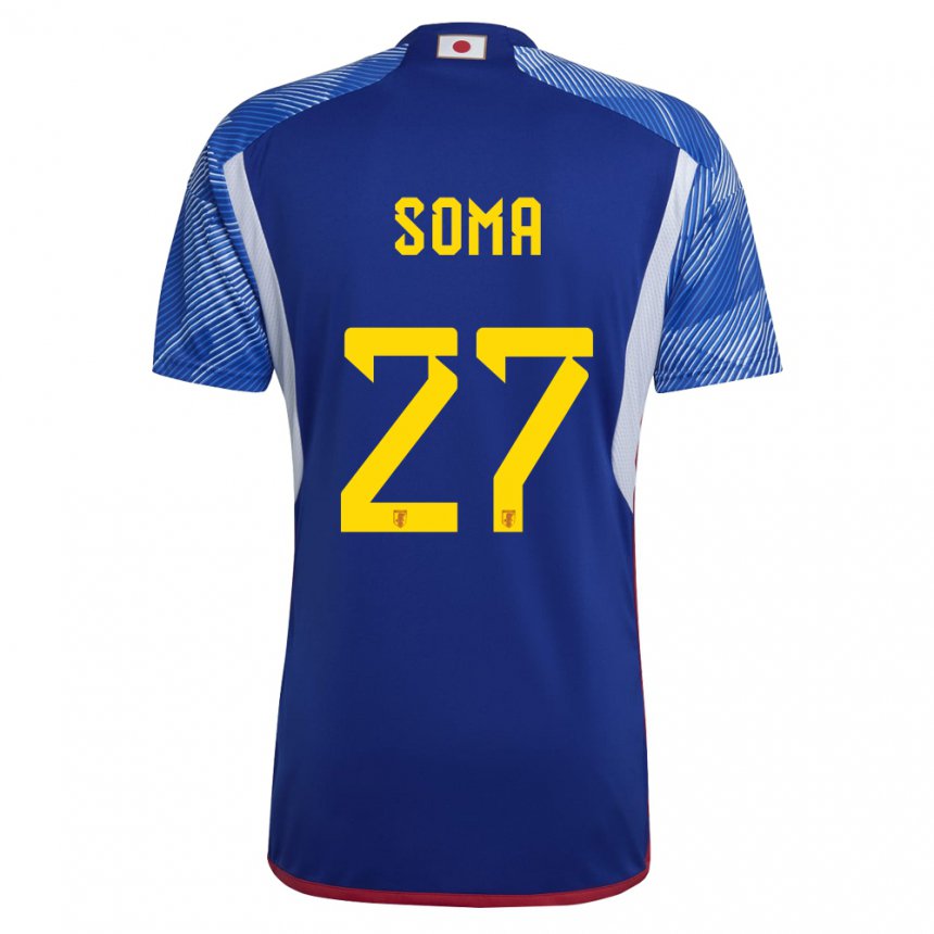 Criança Camisola Japonesa Yuki Soma #27 Azul Real Principal 22-24 Camisa