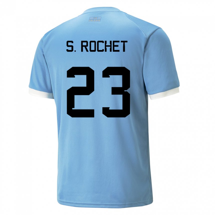 Criança Camisola Uruguaia Sergio Rochet #23 Azul Principal 22-24 Camisa