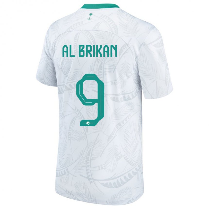 Criança Camisola Saudita Feras Al Brikan #9 Branco Principal 22-24 Camisa