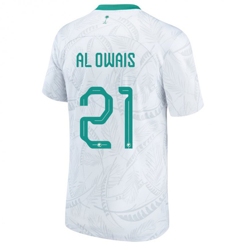 Criança Camisola Saudita Mohammed Al Owais #21 Branco Principal 22-24 Camisa