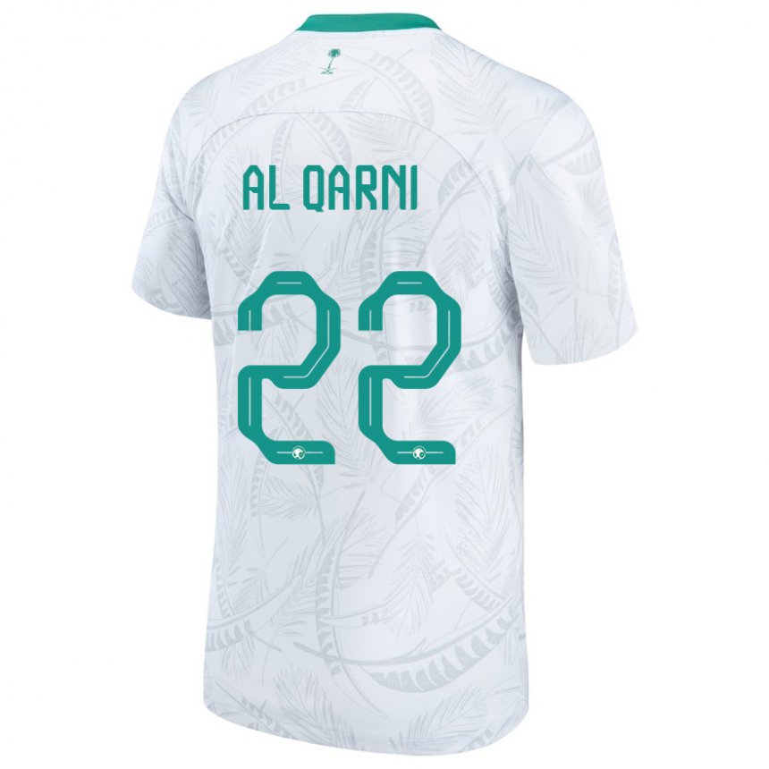 Criança Camisola Saudita Fawaz Al Qarni #22 Branco Principal 22-24 Camisa