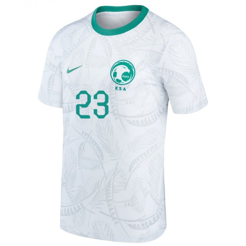 Criança Camisola Saudita Nawaf Al Qqidi #23 Branco Principal 22-24 Camisa