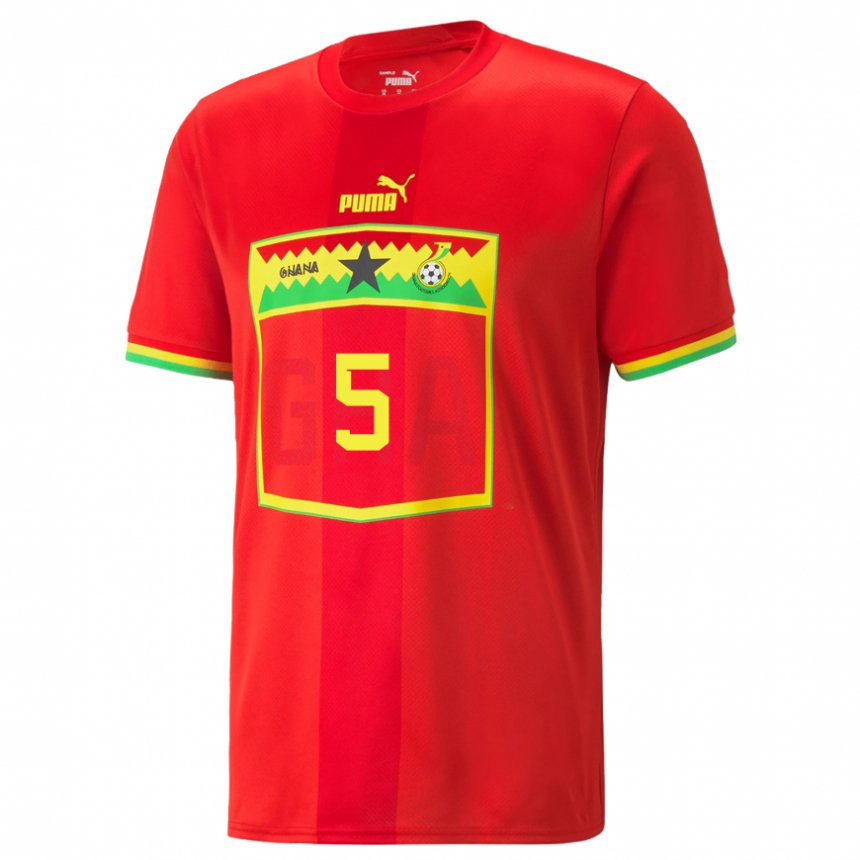 Criança Camisola Ganesa Thomas Partey #5 Vermelho Alternativa 22-24 Camisa