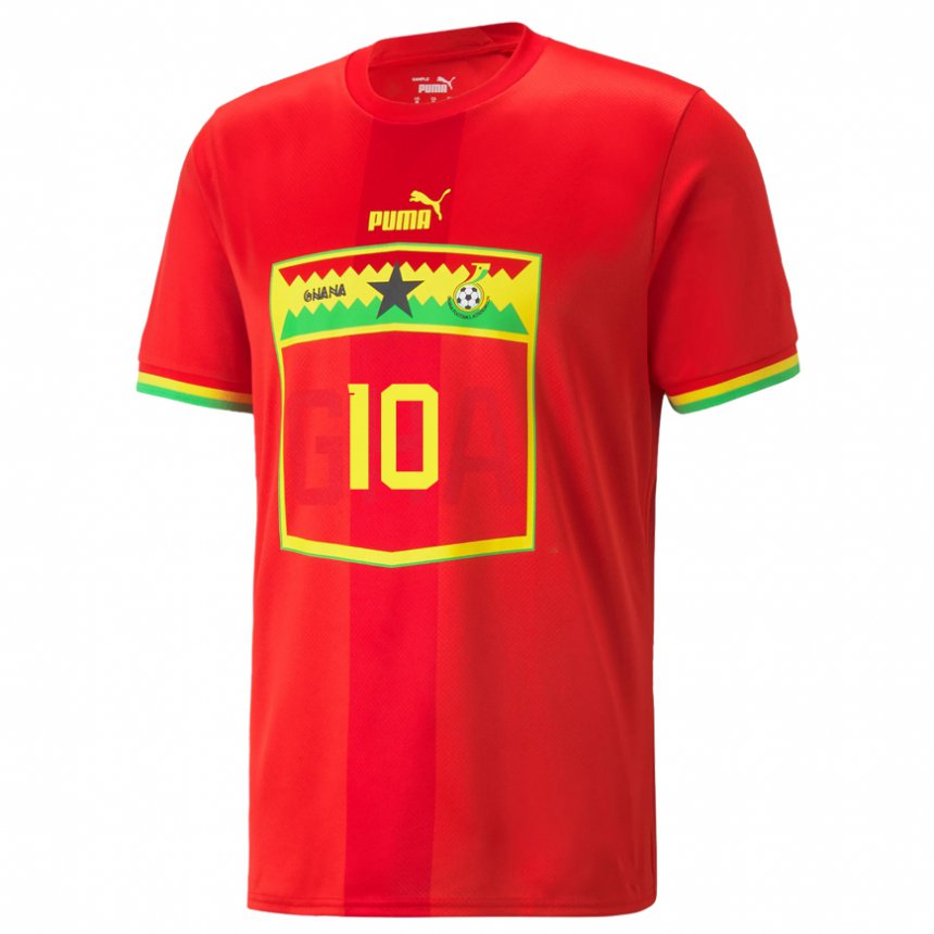 Criança Camisola Ganesa Andre Ayew #10 Vermelho Alternativa 22-24 Camisa