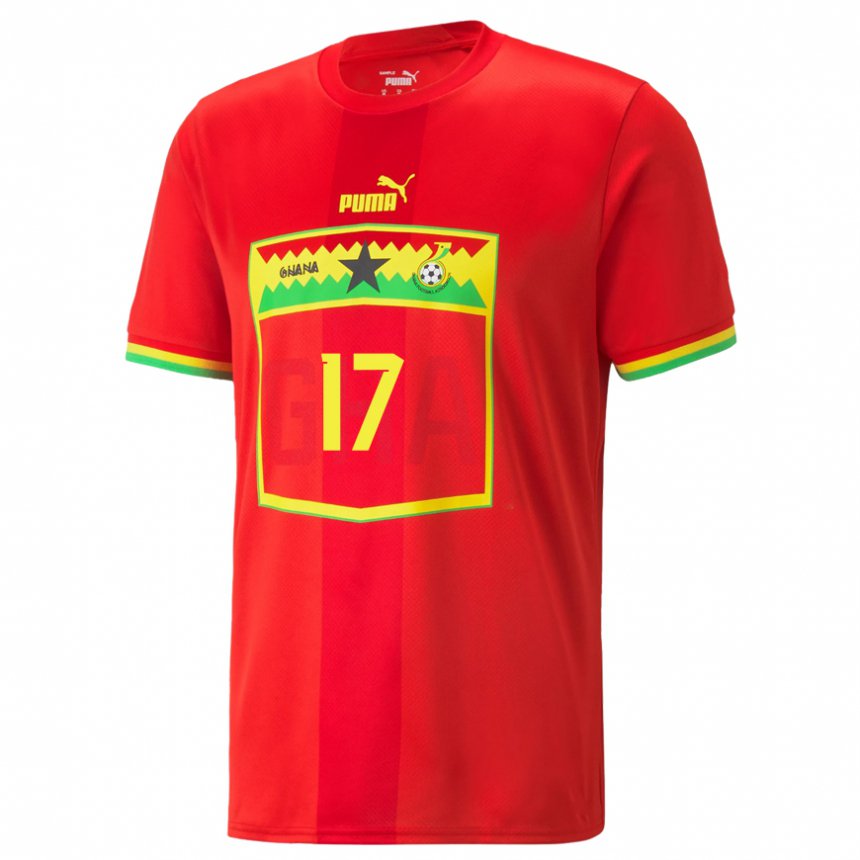 Criança Camisola Ganesa Abdul-rahman Baba #17 Vermelho Alternativa 22-24 Camisa