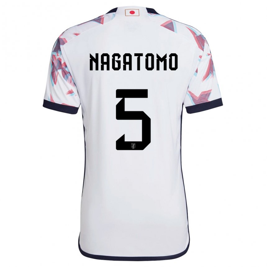 Criança Camisola Japonesa Yuto Nagatomo #5 Branco Alternativa 22-24 Camisa