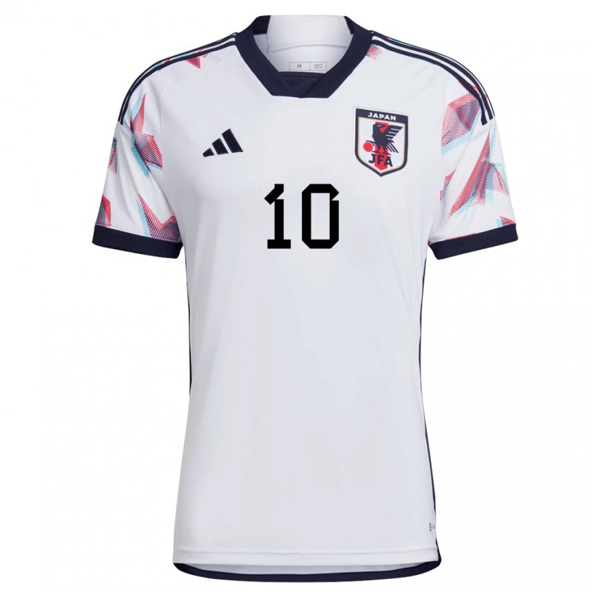 Criança Camisola Japonesa Takumi Minamino #10 Branco Alternativa 22-24 Camisa