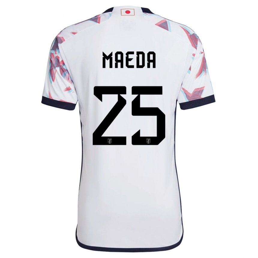 Criança Camisola Japonesa Daizen Maeda #25 Branco Alternativa 22-24 Camisa