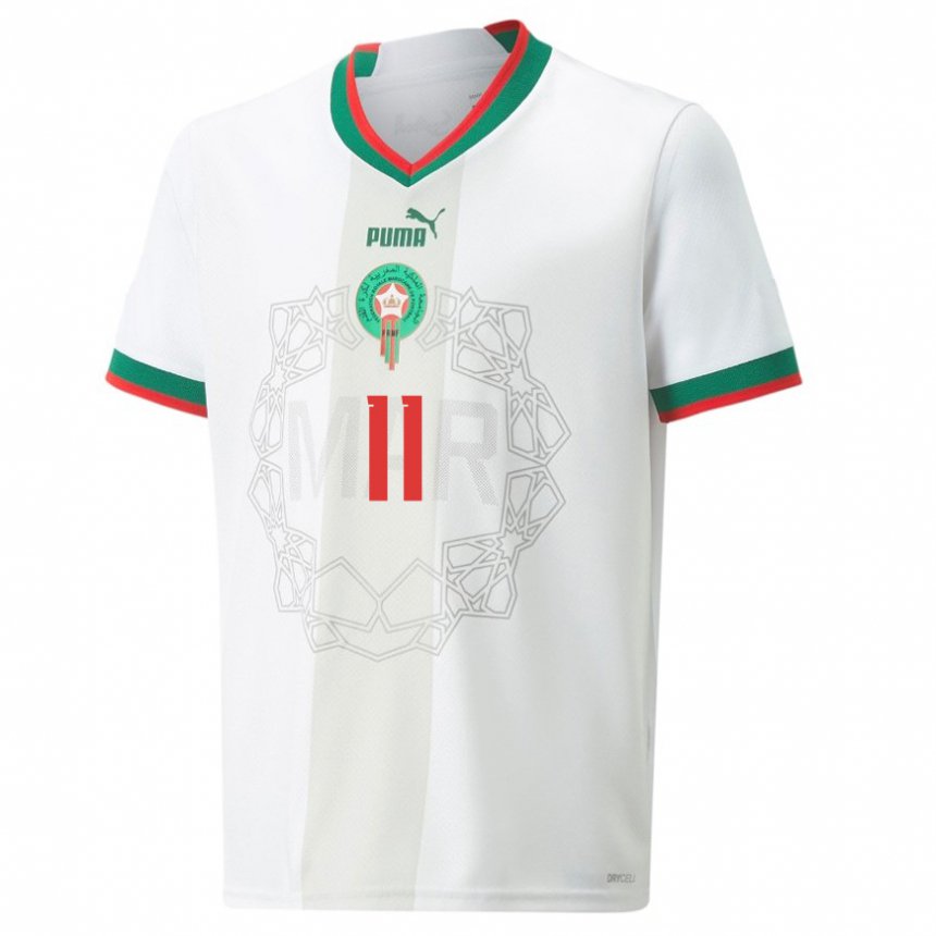 Criança Camisola Marroquina Abdelhamid Sabiri #11 Branco Alternativa 22-24 Camisa