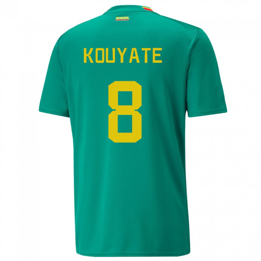 Criança Camisola Senegalesa Cheikhou Kouyate #8 Verde Alternativa 22-24 Camisa