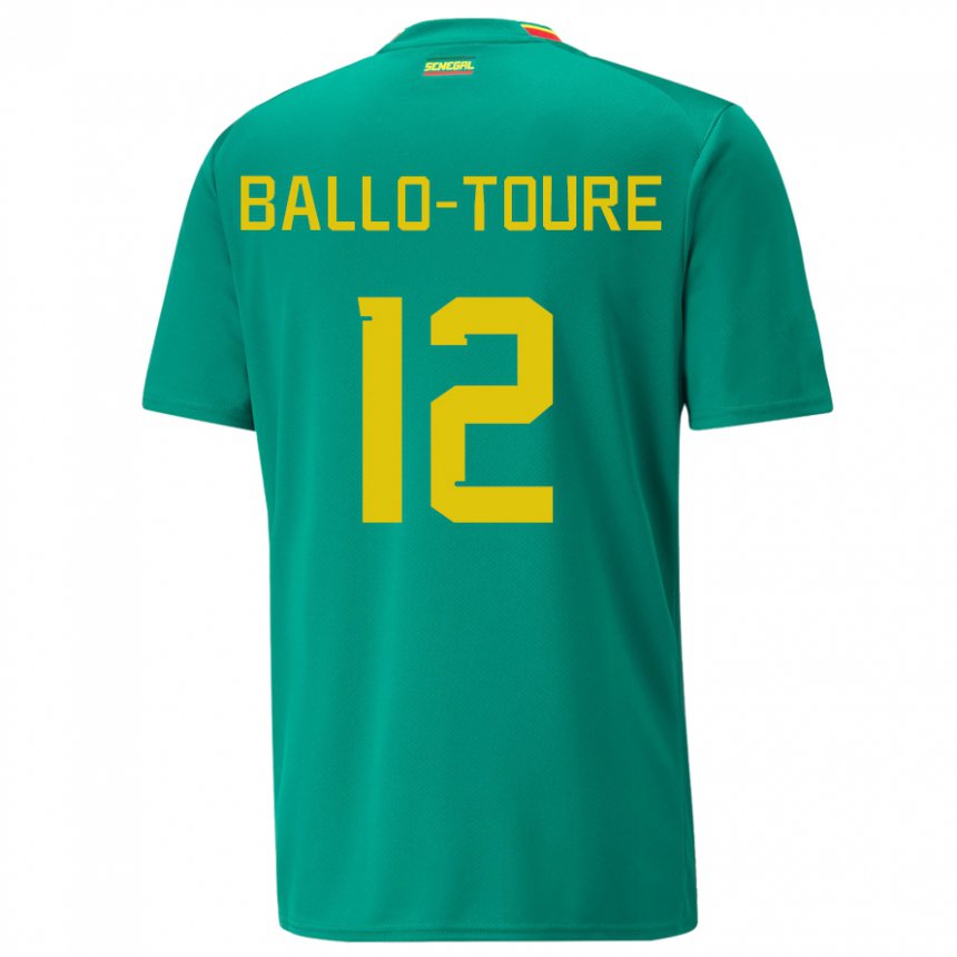 Criança Camisola Senegalesa Fode Ballo-toure #12 Verde Alternativa 22-24 Camisa