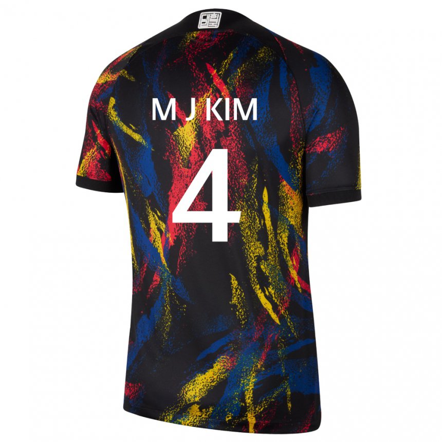 Criança Camisola Sul‑coreana Min-jae Kim #4 Multicolorido Alternativa 22-24 Camisa