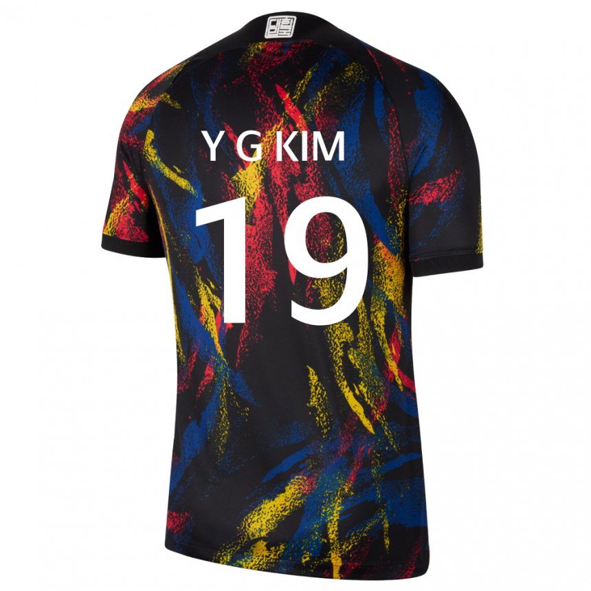 Criança Camisola Sul‑coreana Young-gwon Kim #19 Multicolorido Alternativa 22-24 Camisa