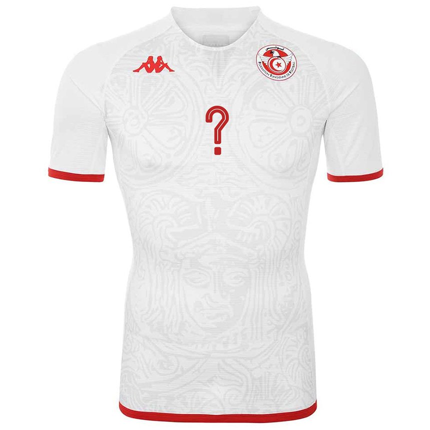 Criança Camisola Tunisiana Seu Nome #0 Branco Alternativa 22-24 Camisa