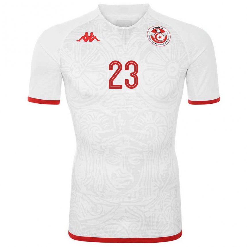 Criança Camisola Tunisiana Naim Sliti #23 Branco Alternativa 22-24 Camisa