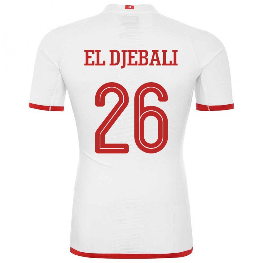 Criança Camisola Tunisiana Chaim El Djebali #26 Branco Alternativa 22-24 Camisa