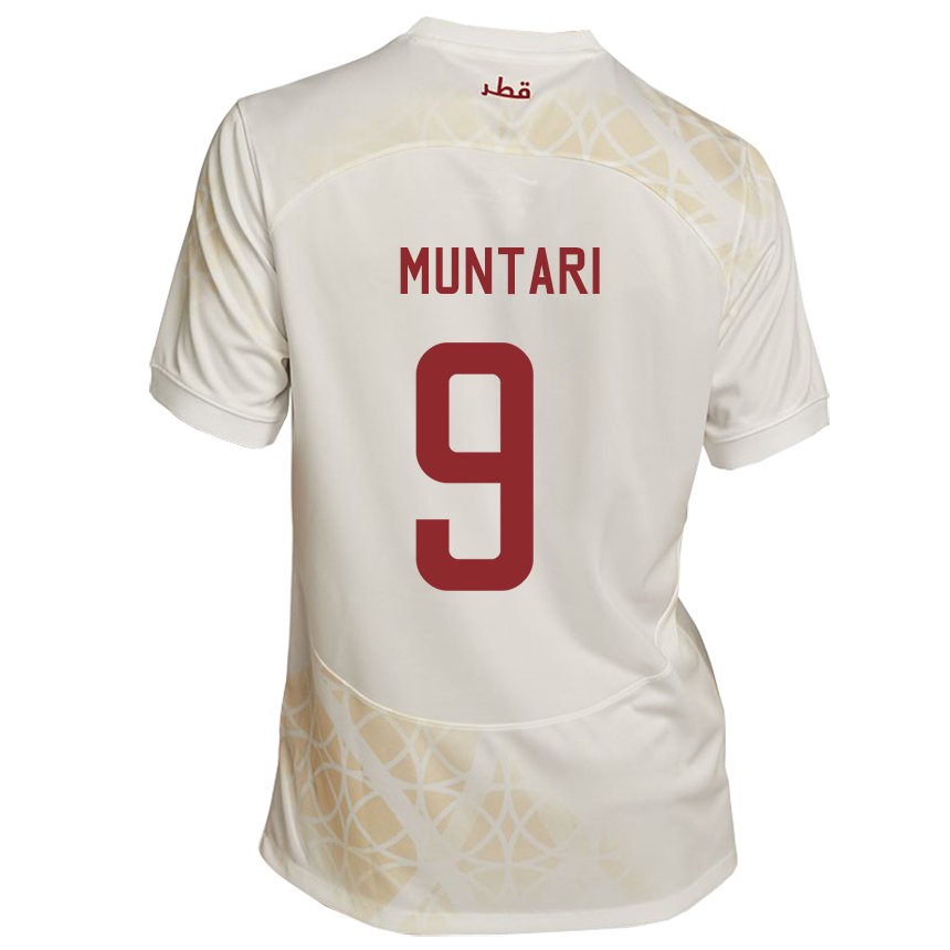 Criança Camisola Catari Mohammed Muntari #9 Bege Dourado Alternativa 22-24 Camisa