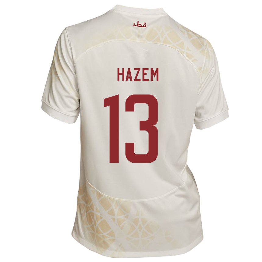 Criança Camisola Catari Hazem Shehata #13 Bege Dourado Alternativa 22-24 Camisa