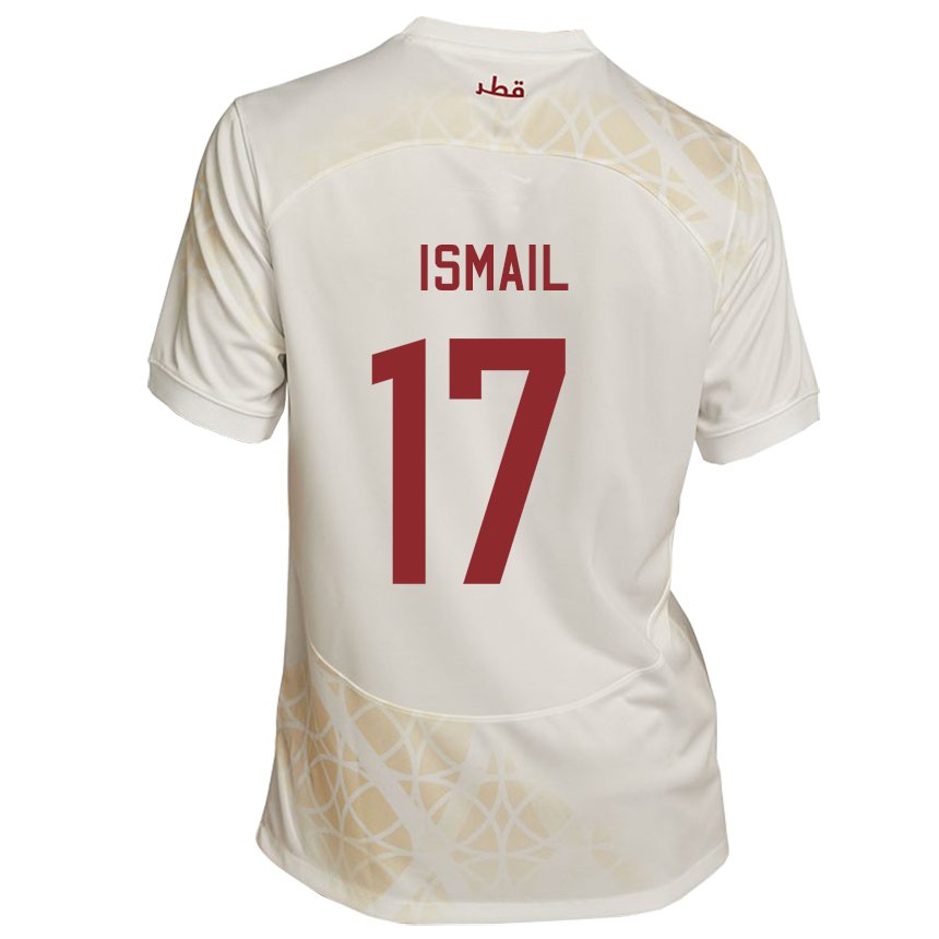 Criança Camisola Catari Ismail Mohamad #17 Bege Dourado Alternativa 22-24 Camisa