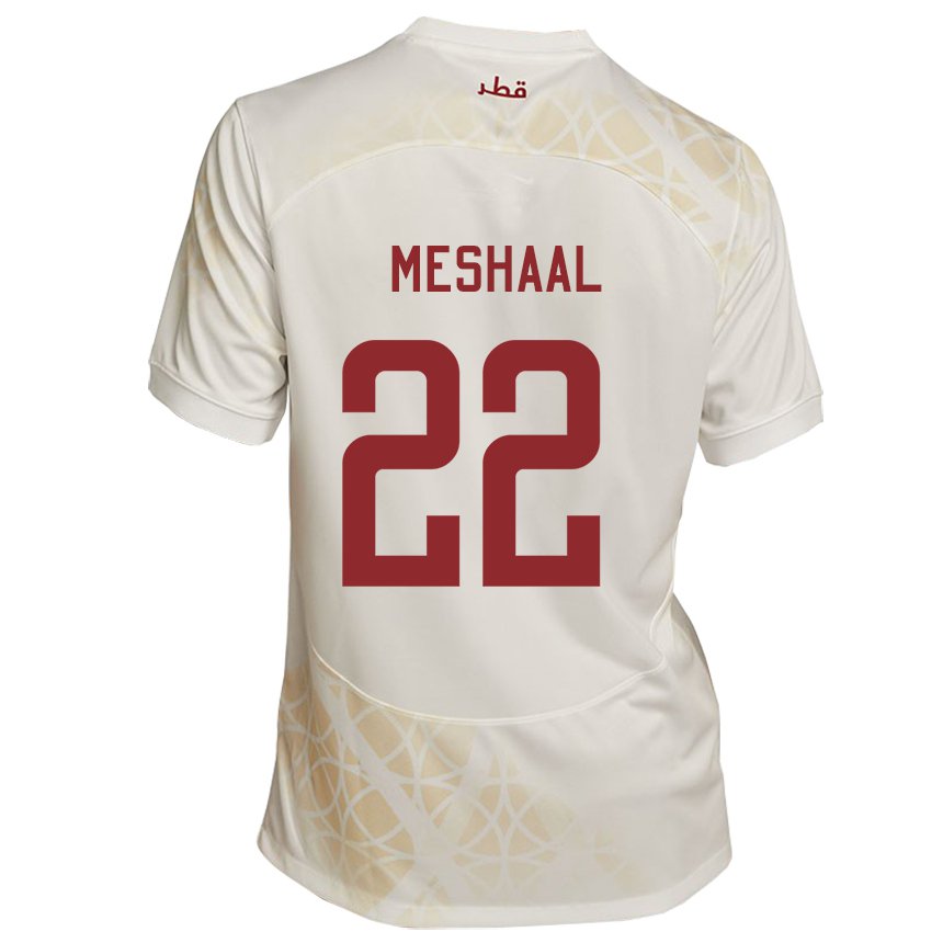 Criança Camisola Catari Meshaal Barsham #22 Bege Dourado Alternativa 22-24 Camisa