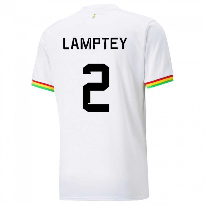 Homem Camisola Ganesa Tariq Lamptey #2 Branco Principal 22-24 Camisa