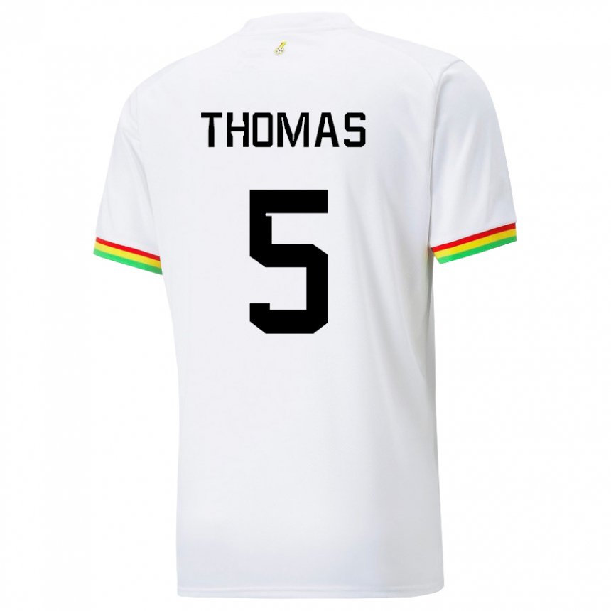 Homem Camisola Ganesa Thomas Partey #5 Branco Principal 22-24 Camisa