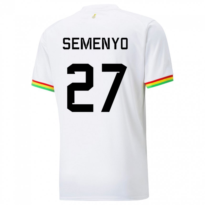 Homem Camisola Ganesa Antoine Semenyo #27 Branco Principal 22-24 Camisa
