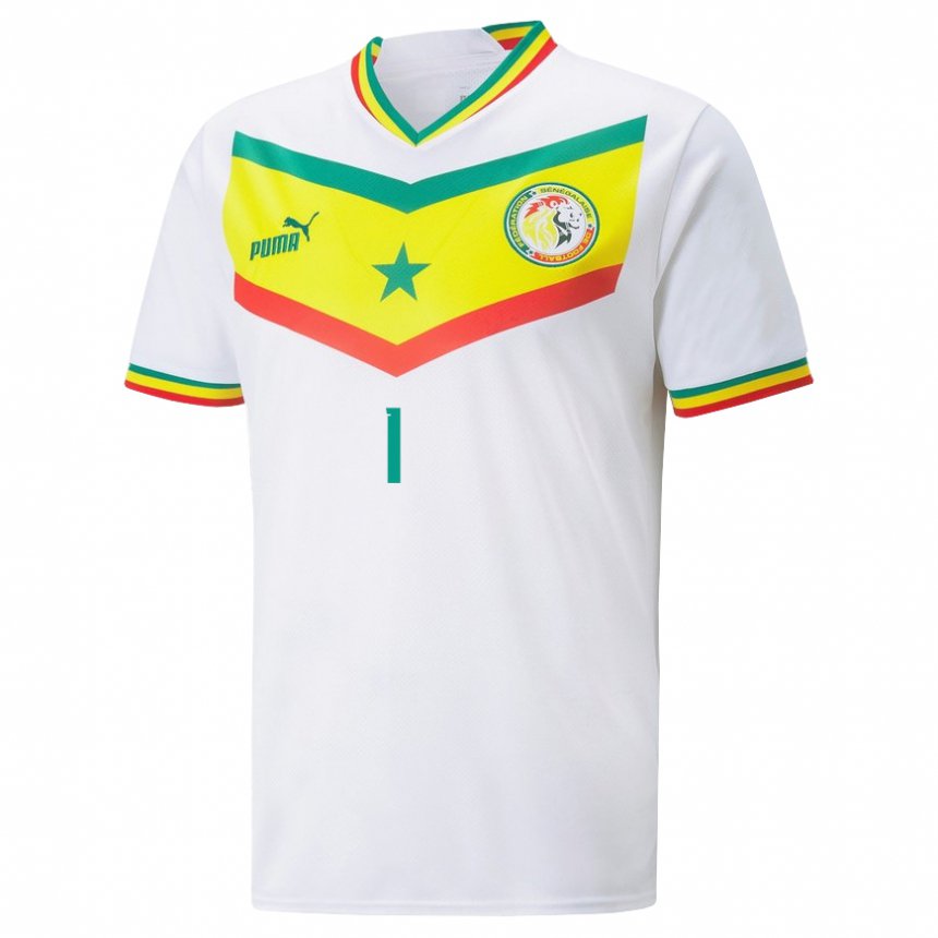 Homem Camisola Senegalesa Timothy Dieng #1 Branco Principal 22-24 Camisa