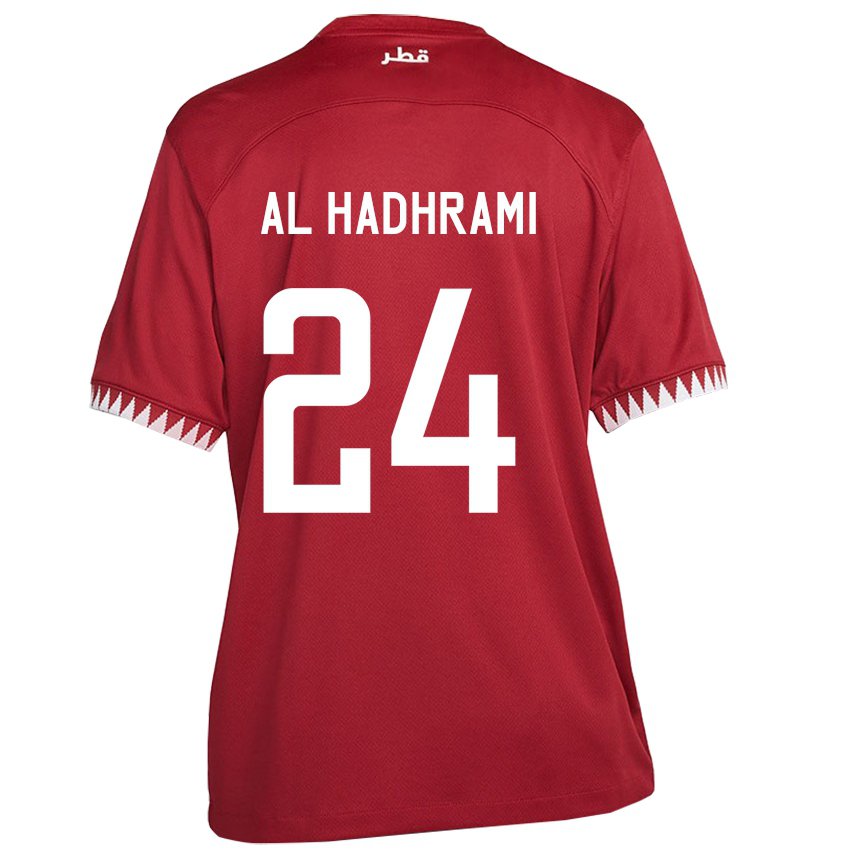 Homem Camisola Catari Naif Abdulraheem Al Hadhrami #24 Castanho Principal 22-24 Camisa