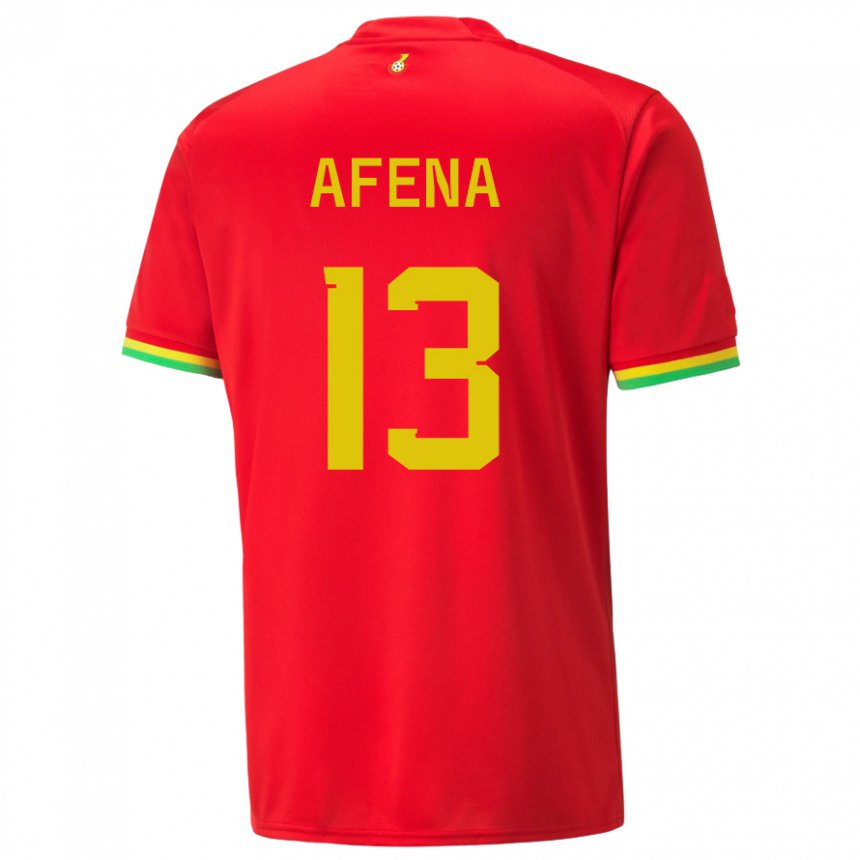 Homem Camisola Ganesa Felix Afena-gyan #13 Vermelho Alternativa 22-24 Camisa