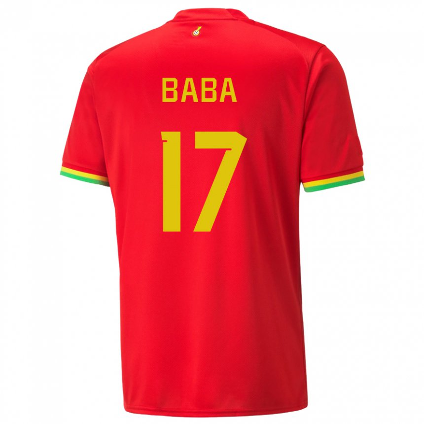 Homem Camisola Ganesa Abdul-rahman Baba #17 Vermelho Alternativa 22-24 Camisa