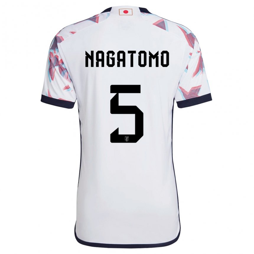 Homem Camisola Japonesa Yuto Nagatomo #5 Branco Alternativa 22-24 Camisa