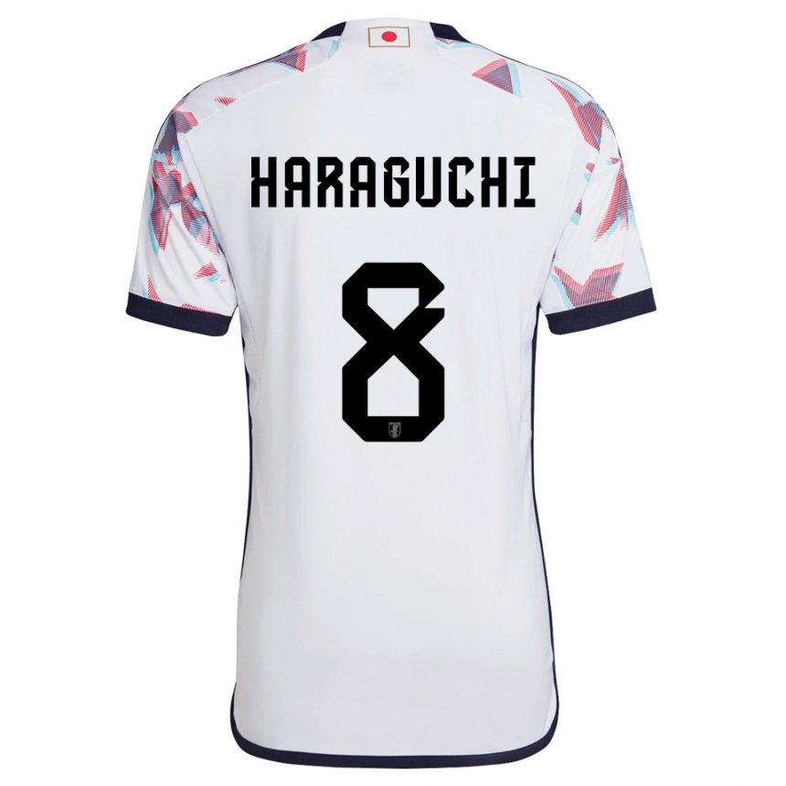 Homem Camisola Japonesa Genki Haraguchi #8 Branco Alternativa 22-24 Camisa